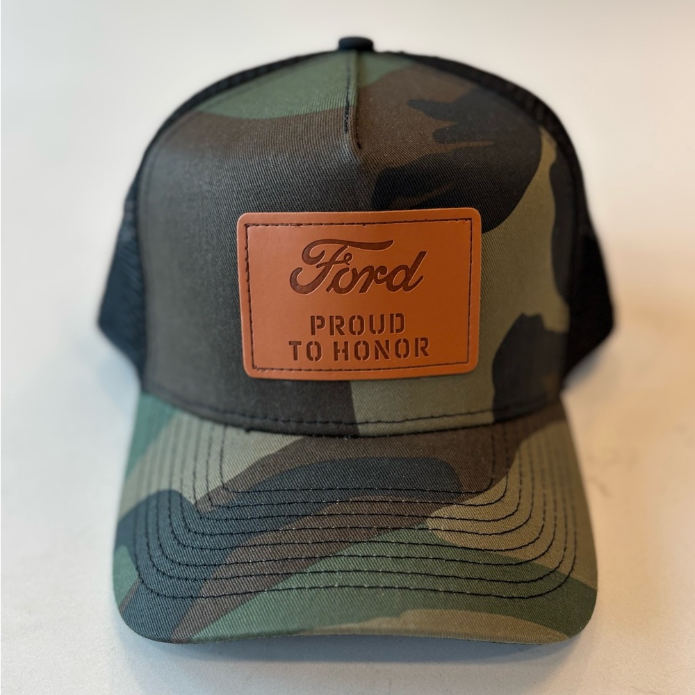 Ford Proud to Honor Camo Trucker Hat 🧢🔥